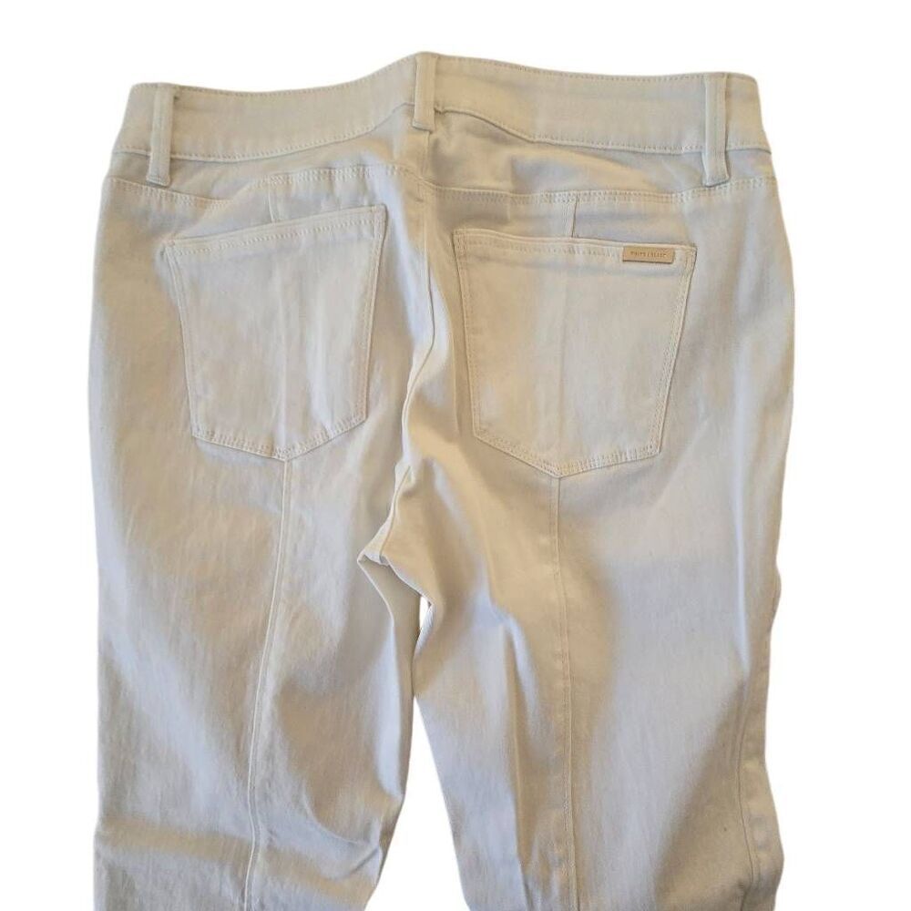 White House Black Market Womens Low Rise The Skimmer Ankle Jeans White Size 4 - Picture 3 of 16
